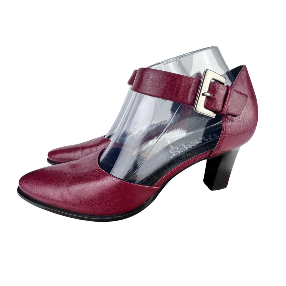ASO Alyson Hannigan Do You Take This Man Franco SARTO Leather RETRO 8.5 Heels